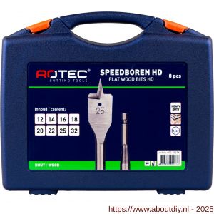 Rotec 233 Speedborenset 233 Heavy Duty 8 delig diameter 12-32 mm - A50911196 - afbeelding 2