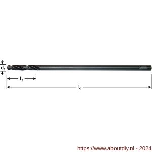 Rotec 155 HSS-G dakdekkersboor type N diameter 5,8x30x210 mm set 10 stuks - A50902280 - afbeelding 2