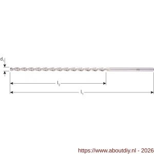 Rotec 164 HSS-G spiraalboor DIN 1869 type TLS diameter 4,0x175 mm - A50911792 - afbeelding 2