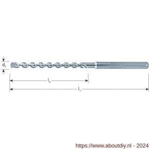 Rotec 203 hamerboor SDS Max 2-snijder diameter 14,0x400x540 mm - A50903310 - afbeelding 2