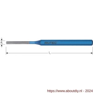 Rotec 219.1 pendrijver achtkant DIN 6450 8x10x150 mm - A50903666 - afbeelding 2