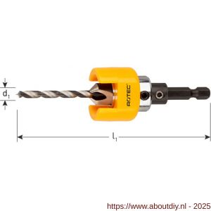 Rotec 237 draaibare dieptestop terrasboor diameter 4 mm houtspiraalboor - A50912664 - afbeelding 2