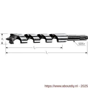 Rotec 243 slangenboor Gold-Line SDS Plus diameter 22x330x400 mm - A50904259 - afbeelding 2