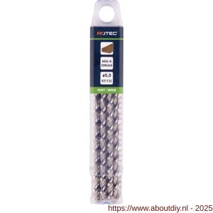 Rotec 264 HSS-G houtspiraalboor lang DIN 340 TLS diameter 8,0x109x165 mm set 5 stuks - A50904389 - afbeelding 3