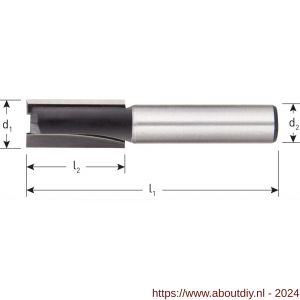 Rotec 270 HM groeffrees Silver-Line d2=8 mm D=5,0 mm - A50904435 - afbeelding 2