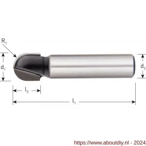 Rotec 270 HM holprofielfrees Silver-Line d2=8 mm diameter 9,5 mm - A50904447 - afbeelding 2