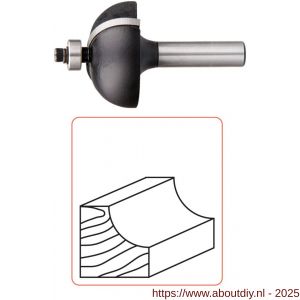 Rotec 270 HM halfholprofielfrees lager Silver-Line d2=8 mm diameter 28,5 mm - A50912668 - afbeelding 3