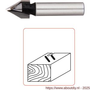 Rotec 270 HM V-groeffrees 60 graden Silver-Line diameter 11 mm d2=8 mm - A50904458 - afbeelding 3