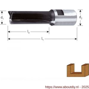 Rotec 271 HM groeffrees Gold-Line diameter 16x45 mm M12x1 - A50904557 - afbeelding 2