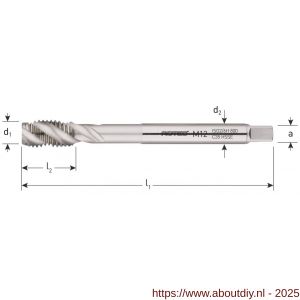 Rotec 330C376 HSS-E machinetap 800 blind DIN 376 M27 - A50905356 - afbeelding 2