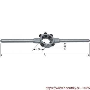 Rotec 380 snijplaathouder DIN 225 aluminium diameter 20x5 mm - A50905976 - afbeelding 2