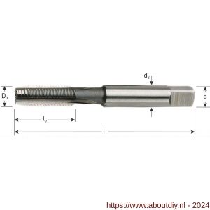 Rotec 386 Ro-Coil HSS eindsnijder doorlopend UNF 1/2 inch TPI 20 - A50906024 - afbeelding 2