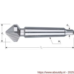 Rotec 401 HSS-G verzinkfrees 90 graden MK2 DIN 335D diameter 20,5 mm M10 - A50906269 - afbeelding 2