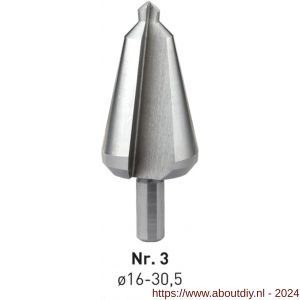 Rotec 420 HSS conische plaatboor Splitpoint nummer 3 16,0-30,5 mm - A50906398 - afbeelding 1