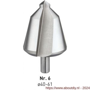 Rotec 420 HSS conische plaatboor Splitpoint nummer 6 40,0-61,0 mm - A50906401 - afbeelding 1