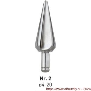 Rotec 420E HSS-E conische plaatboor Splitpoint nummer 2 5,0-20,0 mm - A50906406 - afbeelding 1
