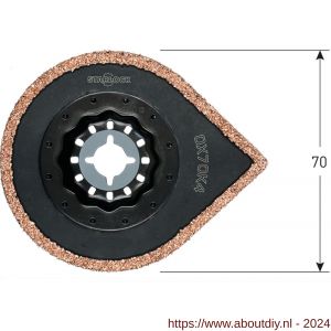 Rotec 519 OX 70K4 Starlock lijmverwijderaar HM-Riff diameter 70 mm - A50906985 - afbeelding 2