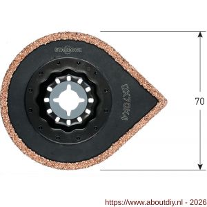 Rotec 519 OX 70K4 Starlock lijmverwijderaar HM-Riff diameter 70 mm - A50906985 - afbeelding 2
