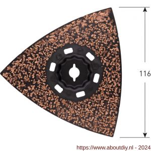 Rotec 519 MOF 116K2 Starlock-Max schuurplateau HM-Riff diameter 116 mm - A50912852 - afbeelding 1