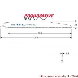 Rotec 525 reciprozaagblad RC390 S1256XHM set 2 stuks - A50912863 - afbeelding 1
