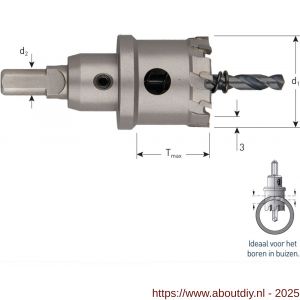 Rotec 534 HM gatfrees Easy Tmax=26 mm diameter 100,0 mm d2=13 mm - A50907776 - afbeelding 2