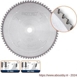 Rotec 556 HM dry-cutter zaagblad RVS Long-Life diameter 210x2,0x30 mm Z=54 WZ Pro - A50909065 - afbeelding 1