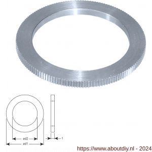 Rotec 589 reduceer pasring HM cirkelzaag diameter 30,0x16,0x1,6 mm - A50909110 - afbeelding 1