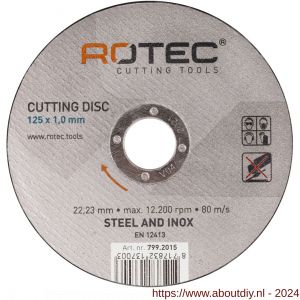 Rotec 799 doorslijpschijf Opti-Line diameter 115x1,0x22,2 mm set 25 stuks - A50910424 - afbeelding 1