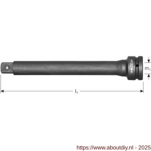 Rotec 842 verlengstuk vierkant 1/2 inch L=125 mm - A50910986 - afbeelding 2