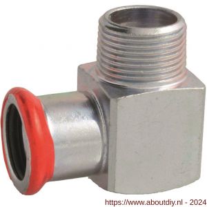 Bonfix M-Press staalverzinkt knie 3/8 inch buitendraad x 12 mm - A51803052 - afbeelding 1