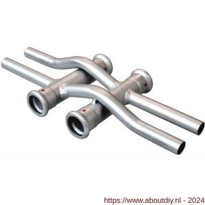 Bonfix M-Press staalverzinkt kruisingpaar dubbel 12x12 mm - A51803254 - afbeelding 1