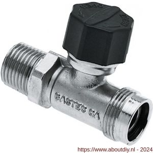 Bonfix gaskomfoor- of aansluitkraan 1/2 inch recht - A51801805 - afbeelding 1