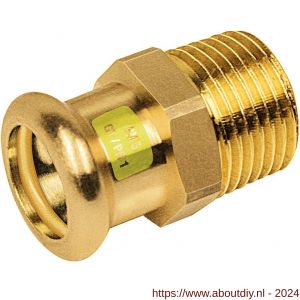 Bonfix M-Press brons gas puntstuk 1/2 inch buitendraad x 15 mm - A51805446 - afbeelding 1