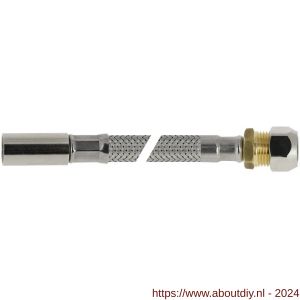 Bonfix RVS flexibele aansluitleiding 35 cm 10 mm insteek x 12 mm knel - A51804808 - afbeelding 1