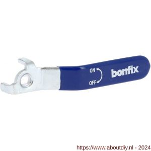Bonfix stalen hendel voor 1/4 inch, 3/8 inch, 1/2 inch en 3/4 inch blauw - A51801957 - afbeelding 1