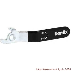 Bonfix stalen hendel voor 1/4 inch, 3/8 inch, 1/2 inch en 3/4 inch zwart - A51801962 - afbeelding 1