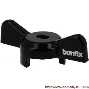 Bonfix stalen vlinderhendel voor 1 inch en 5/4 inch zwart - A51801883 - afbeelding 1