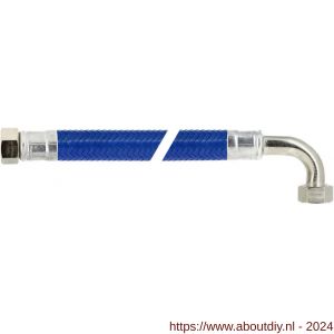 Bonfix flexibele EPDM slang blauw 3/4 inch binnendraad x 3/4 inch binnendraad haaks 100 cm - A51802130 - afbeelding 1