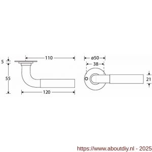 Wallebroek Mi Satori 00.0199.46 krukgarnituur Frankfurt Chemin de Fer 50 messing gepolijst ongelakt - A25001304 - afbeelding 1