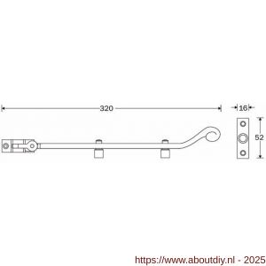 Wallebroek 70.5505.90 uitzetijzer Coventry ijzer zwart - A25005484 - afbeelding 2
