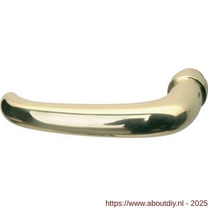 Wallebroek Mi Satori 00.0003.45 deurkruk gatdeel links Halfsabel messing gepolijst gelakt - A25002617 - afbeelding 1