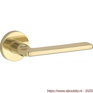 Wallebroek Mi Satori 00.0079.46 krukgarnituur Piatto Vivo messing gepolijst gelakt - A25001418 - afbeelding 1