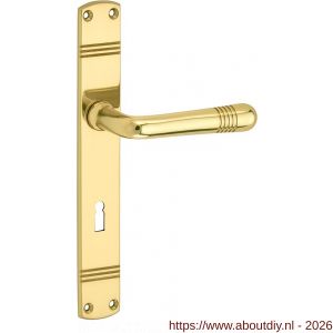 Wallebroek Mi Satori 00.0151.12 krukgarnituur Art Deco messing gepolijst gelakt BB72 - A25001795 - afbeelding 1