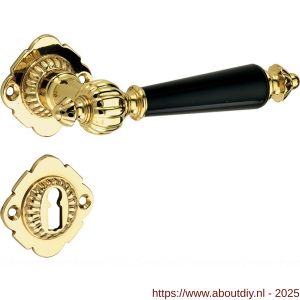 Wallebroek Mi Satori 00.0165.48 krukgarnituur Nouveau BB messing gepolijst gelakt-bakeliet - A25001385 - afbeelding 1