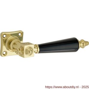 Wallebroek Mi Satori 00.0170.46 krukgarnituur Roman vierkant messing gepolijst gelakt-bakeliet - A25001439 - afbeelding 1