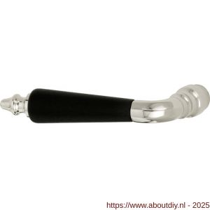 Wallebroek Mi Satori 00.0020.45 deurkruk gatdeel links Antique messing glans nikkel-ebben - A25002472 - afbeelding 1