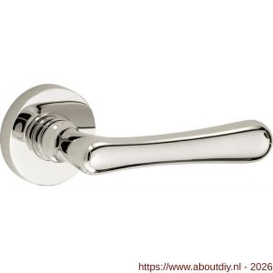 Wallebroek Mi Satori 00.0130.46 krukgarnituur Linea Vivo messing glans nikkel - A25001347 - afbeelding 1