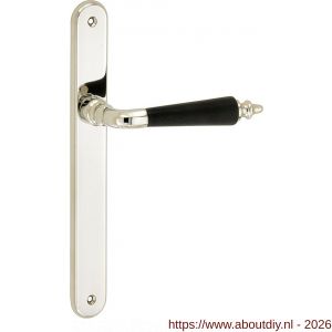 Wallebroek Mi Satori 00.0156.01 krukgarnituur Antique Smal ovaal messing glans nikkel-ebben blind - A25001782 - afbeelding 1