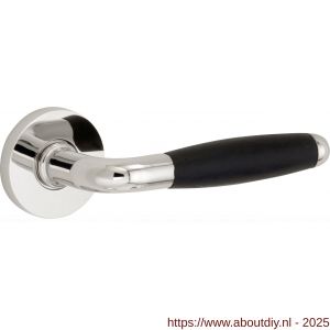 Wallebroek Mi Satori 00.0184.46 krukgarnituur Baton Vivo messing glans nikkel-FF - A25001137 - afbeelding 1