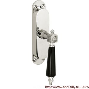 Wallebroek Mi Satori 00.5844.90 krukespagnolet rechts Roman bakeliet messing glans nikkel - A25000497 - afbeelding 1